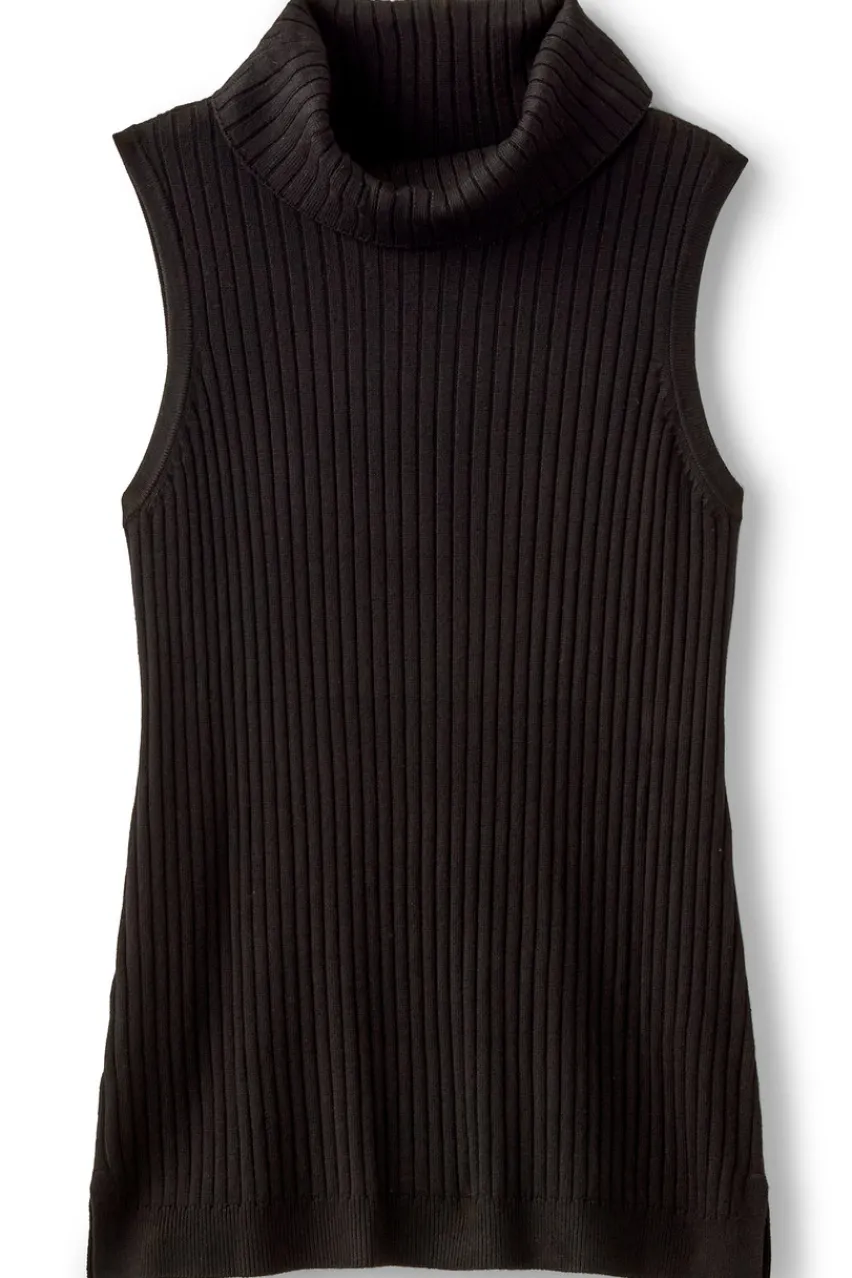 Soft Surroundings Soft Essential Ribbed Turtleneck Tank- Tops|Sweaters & Cardigans