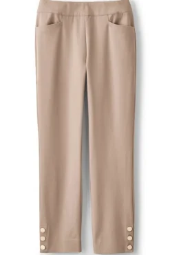 Soft Surroundings Soft Essential Superla Slim Leg Crop Pants- Pants