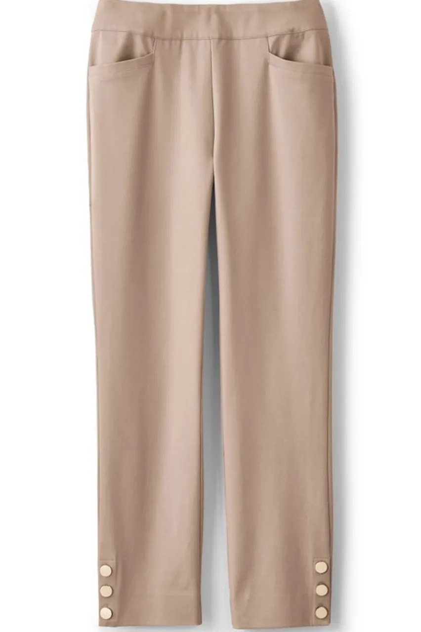 Soft Surroundings Soft Essential Superla Slim Leg Crop Pants- Pants