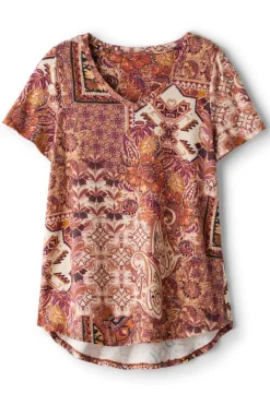 Soft Surroundings Soft Essential Supima Isabel Short Sleeve Tunic- Tops|Tunics & Leggings
