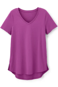 Soft Surroundings Soft Essential Supima Isabel Short Sleeve Tunic- Tops|Tunics & Leggings