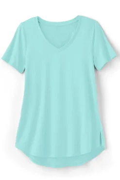 Soft Surroundings Soft Essential Supima Isabel Short Sleeve Tunic- Tops|Tunics & Leggings