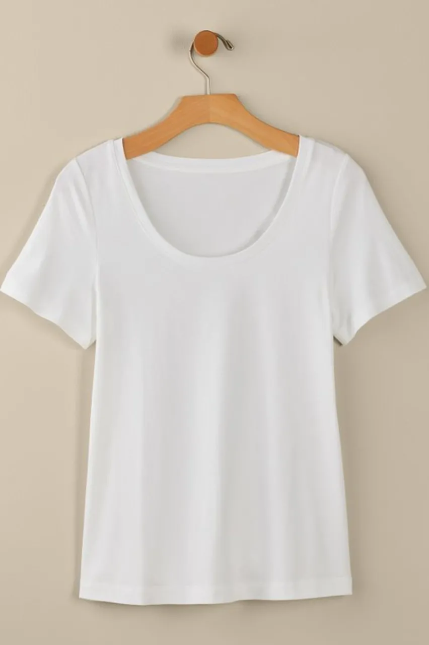 Soft Surroundings Soft Essential Supima Short Sleeve Tee- Tops