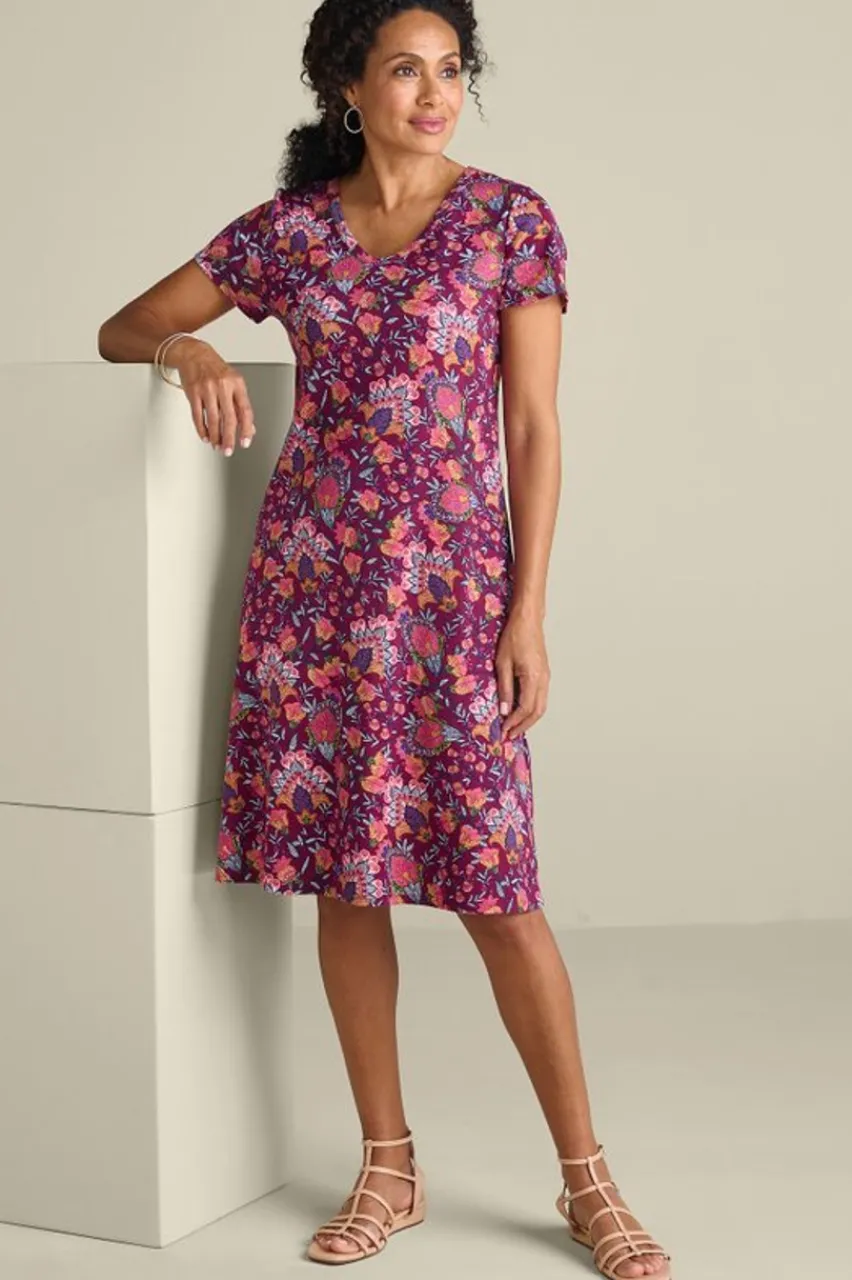 Soft Surroundings Soft Essential Supima T-Shirt Dress- Dresses