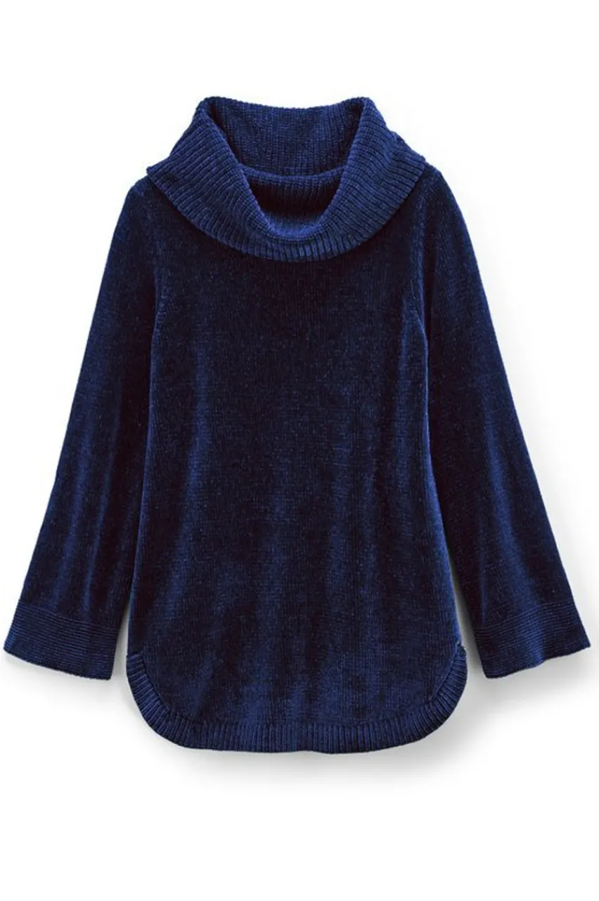 Soft Surroundings Soft Winds Chenille Tunic Sweater- Tops|Sweaters & Cardigans
