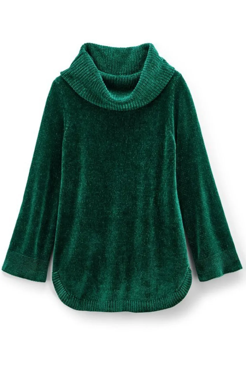 Soft Surroundings Soft Winds Chenille Tunic Sweater- Tops|Sweaters & Cardigans