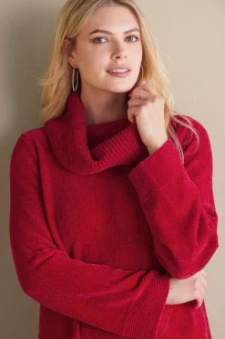 Soft Surroundings Soft Winds Chenille Tunic Sweater- Tops|Sweaters & Cardigans