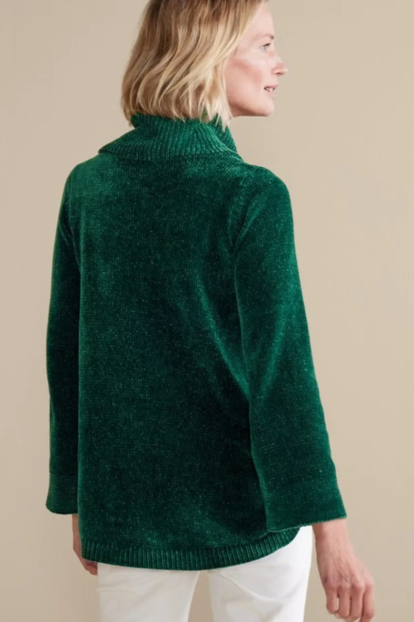 Soft Surroundings Soft Winds Chenille Tunic Sweater- Tops|Sweaters & Cardigans