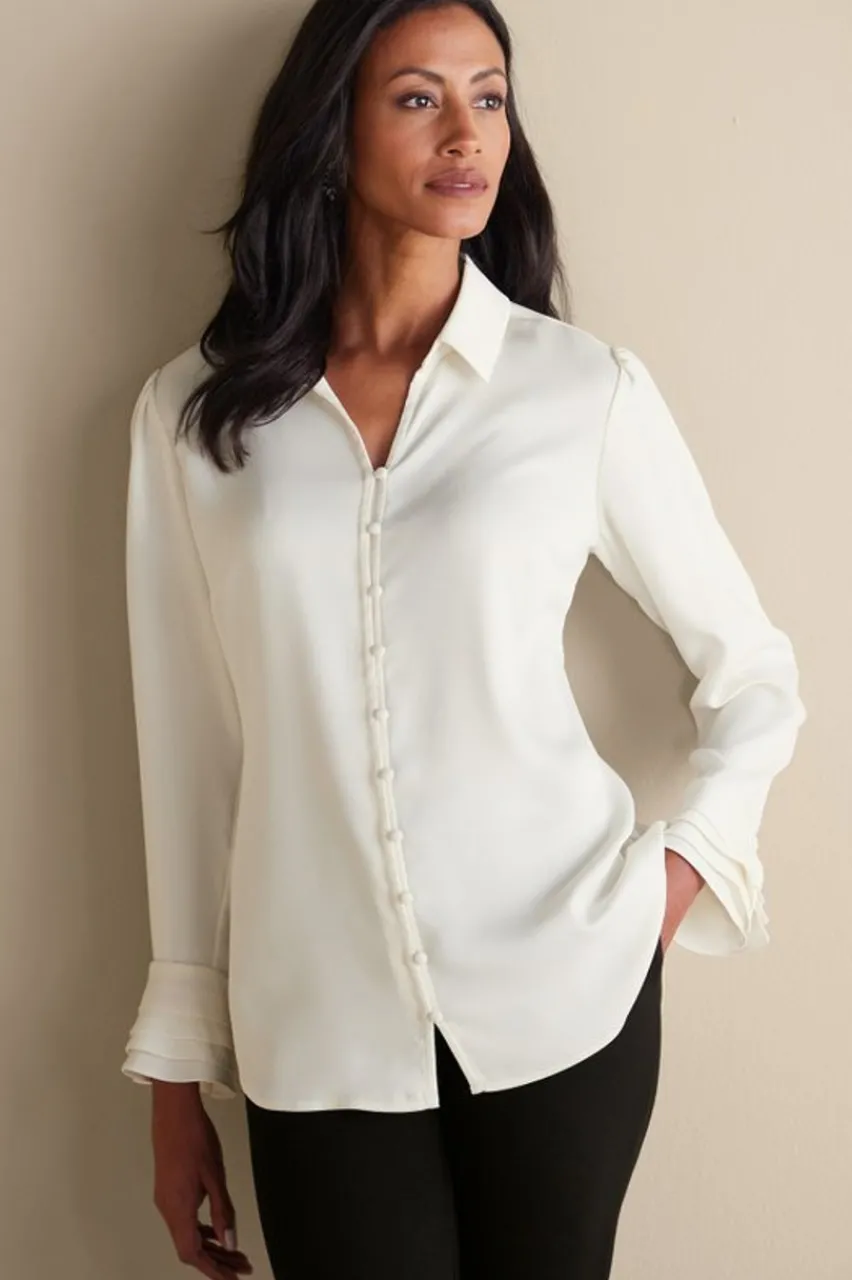 Soft Surroundings Sonnet Blouse- Tops