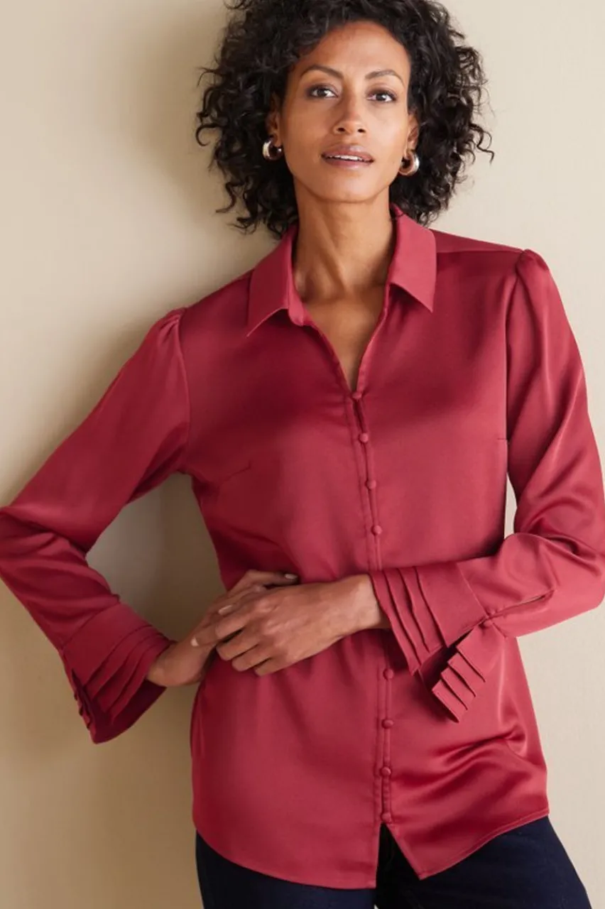 Soft Surroundings Sonnet Blouse- Tops