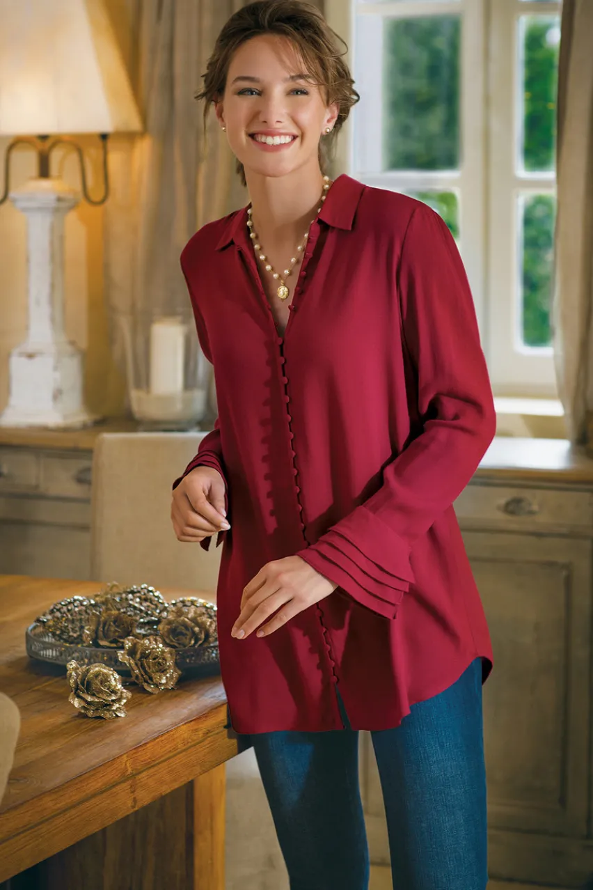 Soft Surroundings Sonnet Blouse- Tops