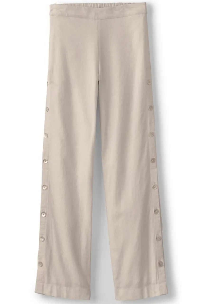Soft Surroundings Sonoma Linen Blend Wide Leg Pants- Pants