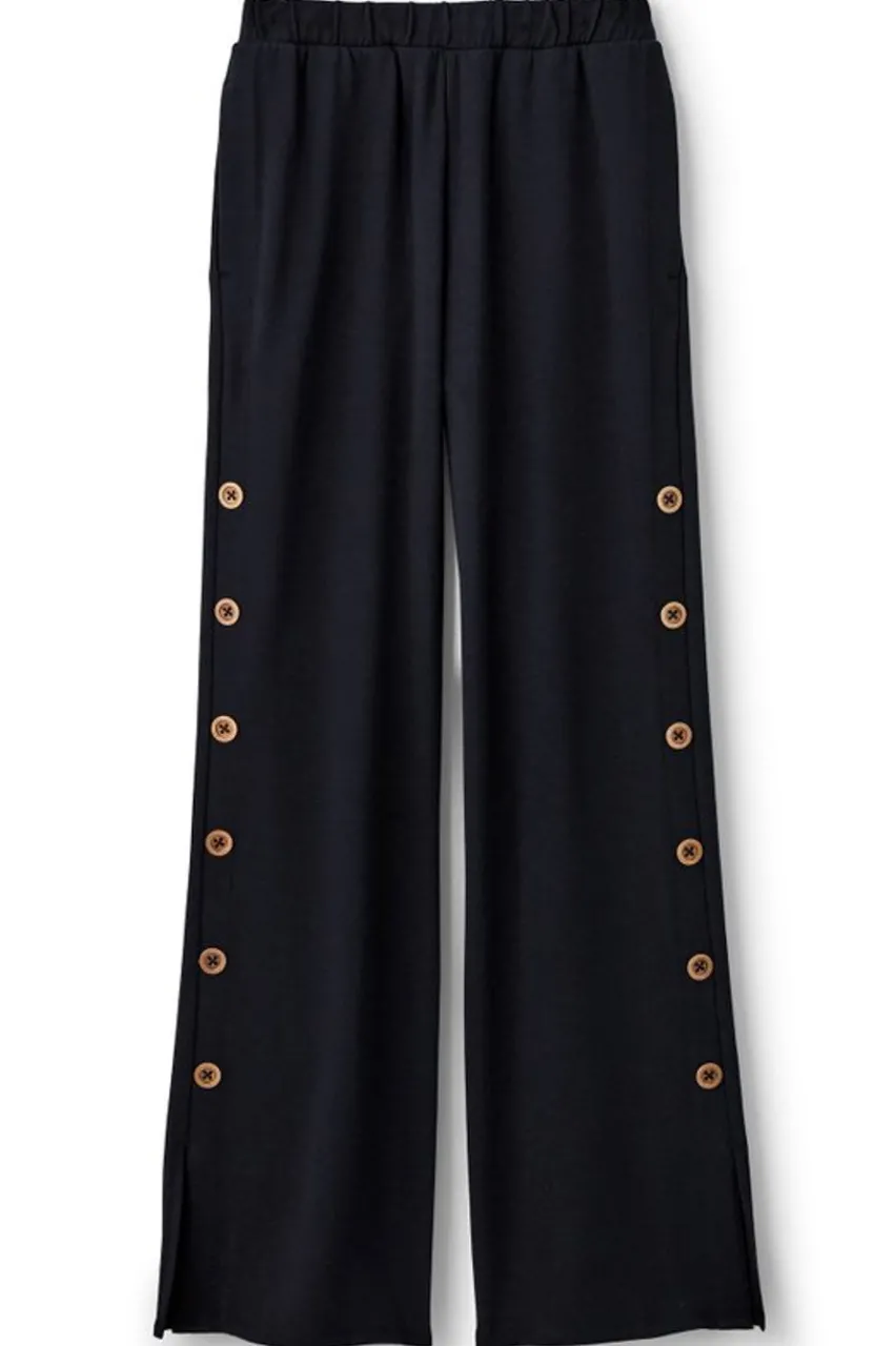Soft Surroundings Sorrento French Terry Wide Leg Pants- Pants