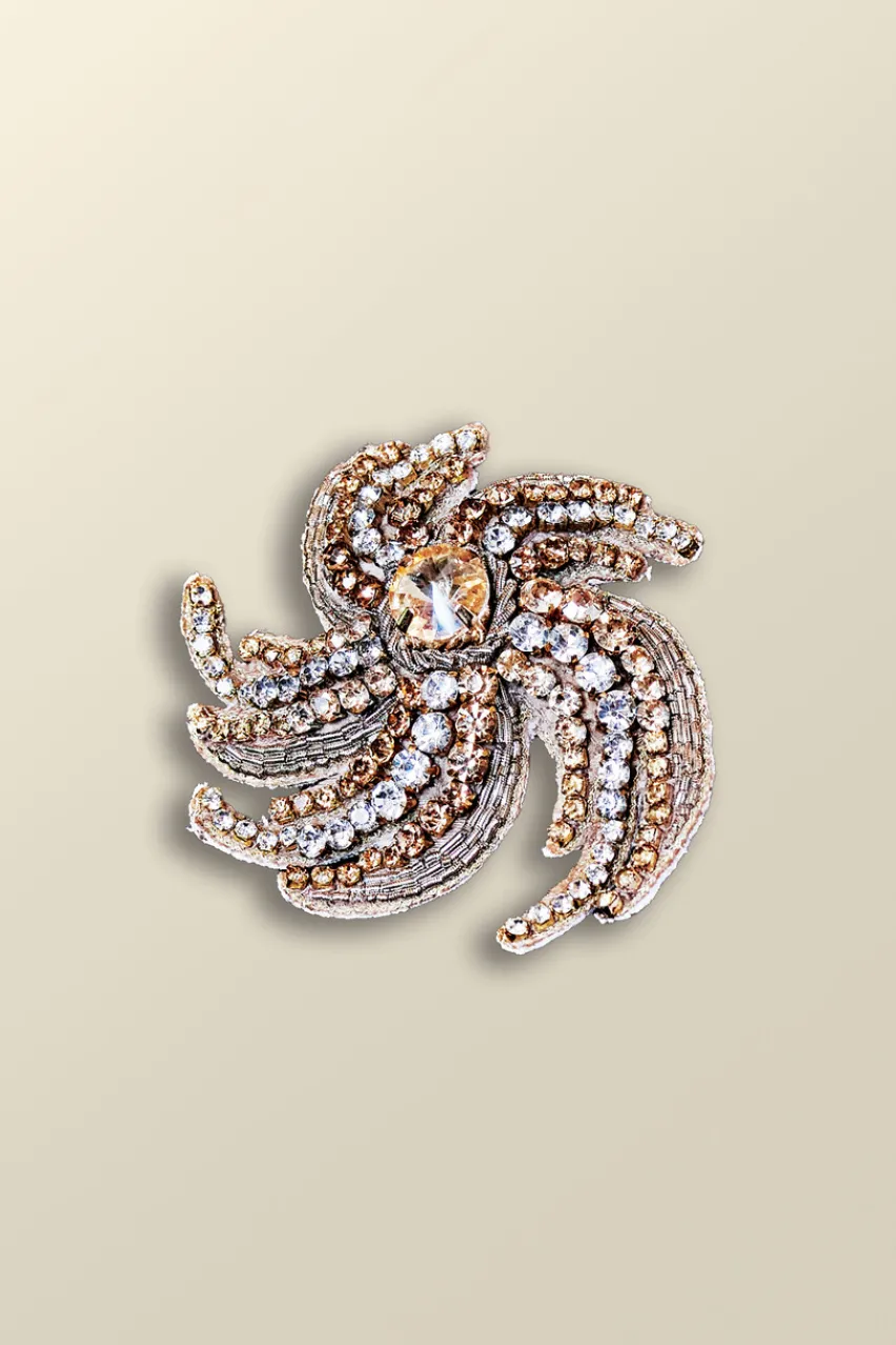 Soft Surroundings Swirl Around Burst Brooch- Jewelry|Necklaces
