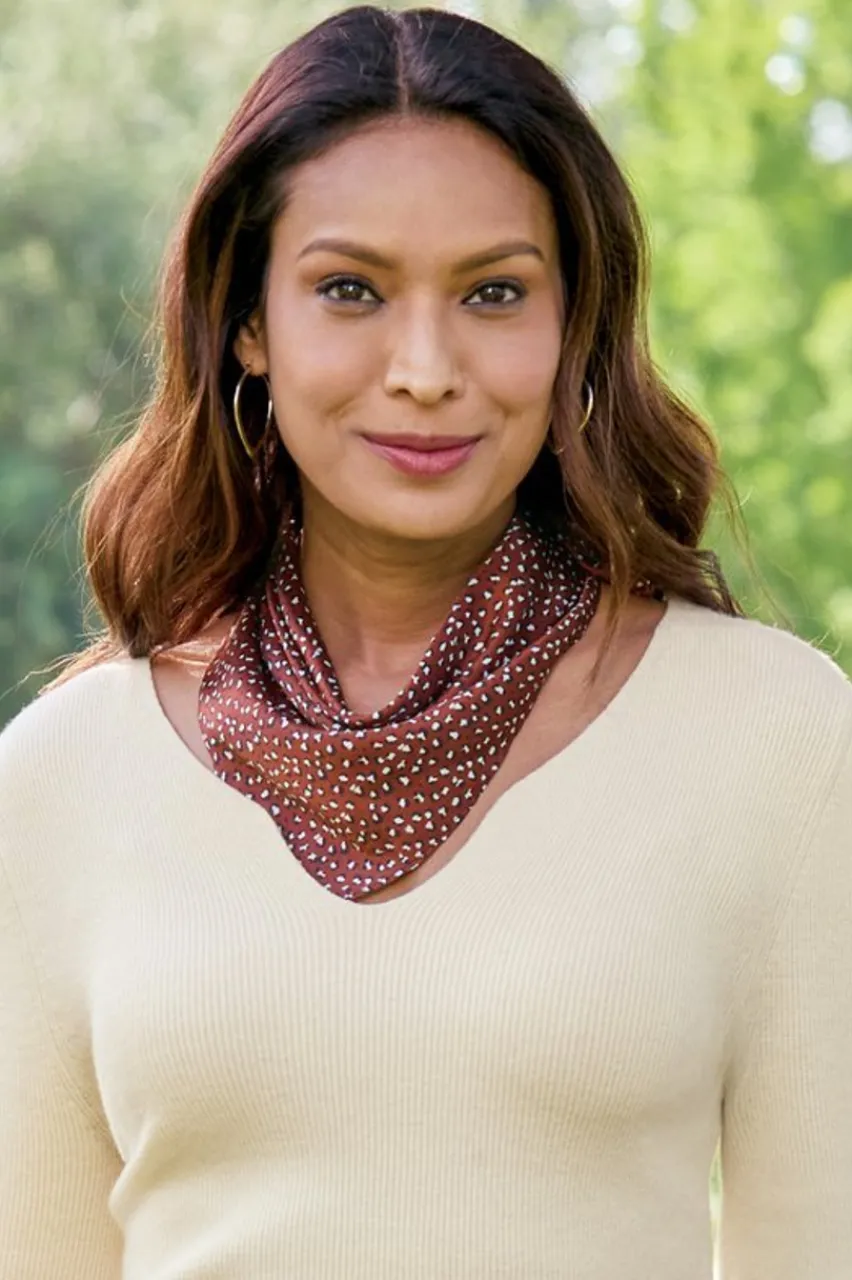 Soft Surroundings Sylvia Silk Square Scarf- Scarves & Wraps