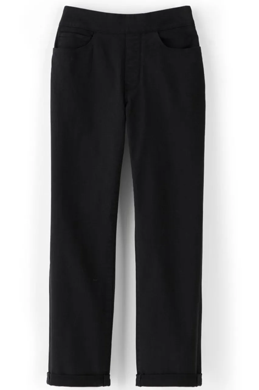 Soft Surroundings The Ultimate Denim Pull-On Crop- Jeans