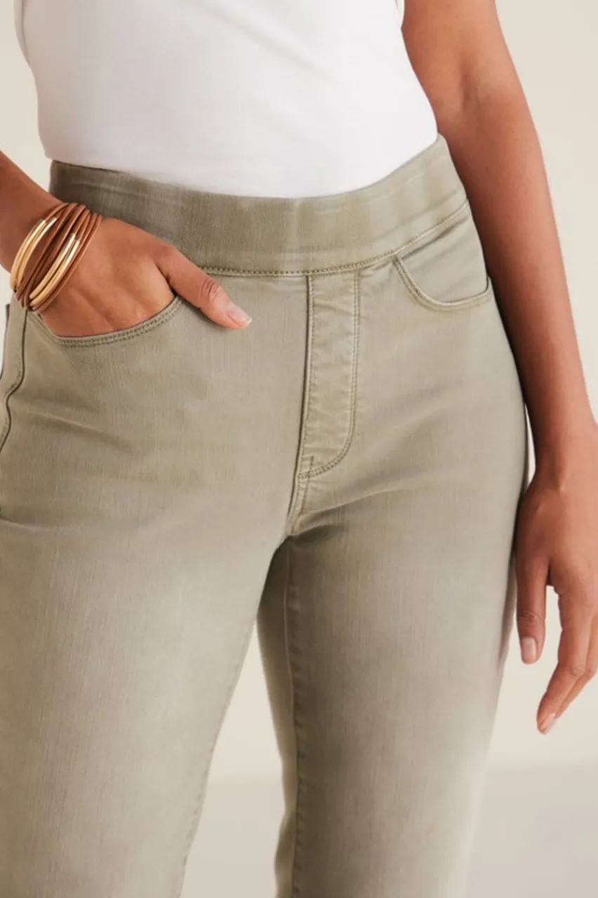 Soft Surroundings The Ultimate Denim Pull-On Crop- Jeans