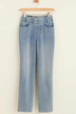 Soft Surroundings The Ultimate Denim Pull-On Crop- Jeans