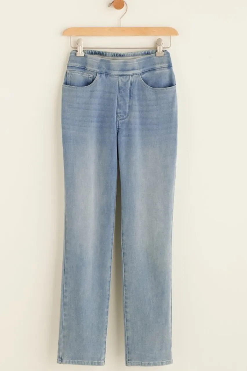 Soft Surroundings The Ultimate Denim Pull-On Crop- Jeans