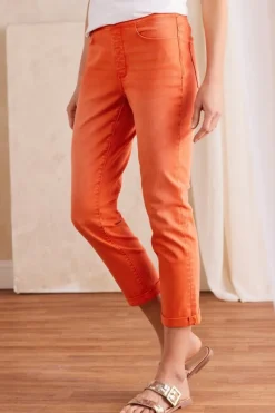 Soft Surroundings The Ultimate Denim Pull-On Crop- Jeans