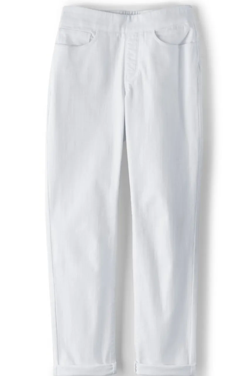 Soft Surroundings The Ultimate Denim Pull-On Crop- Jeans
