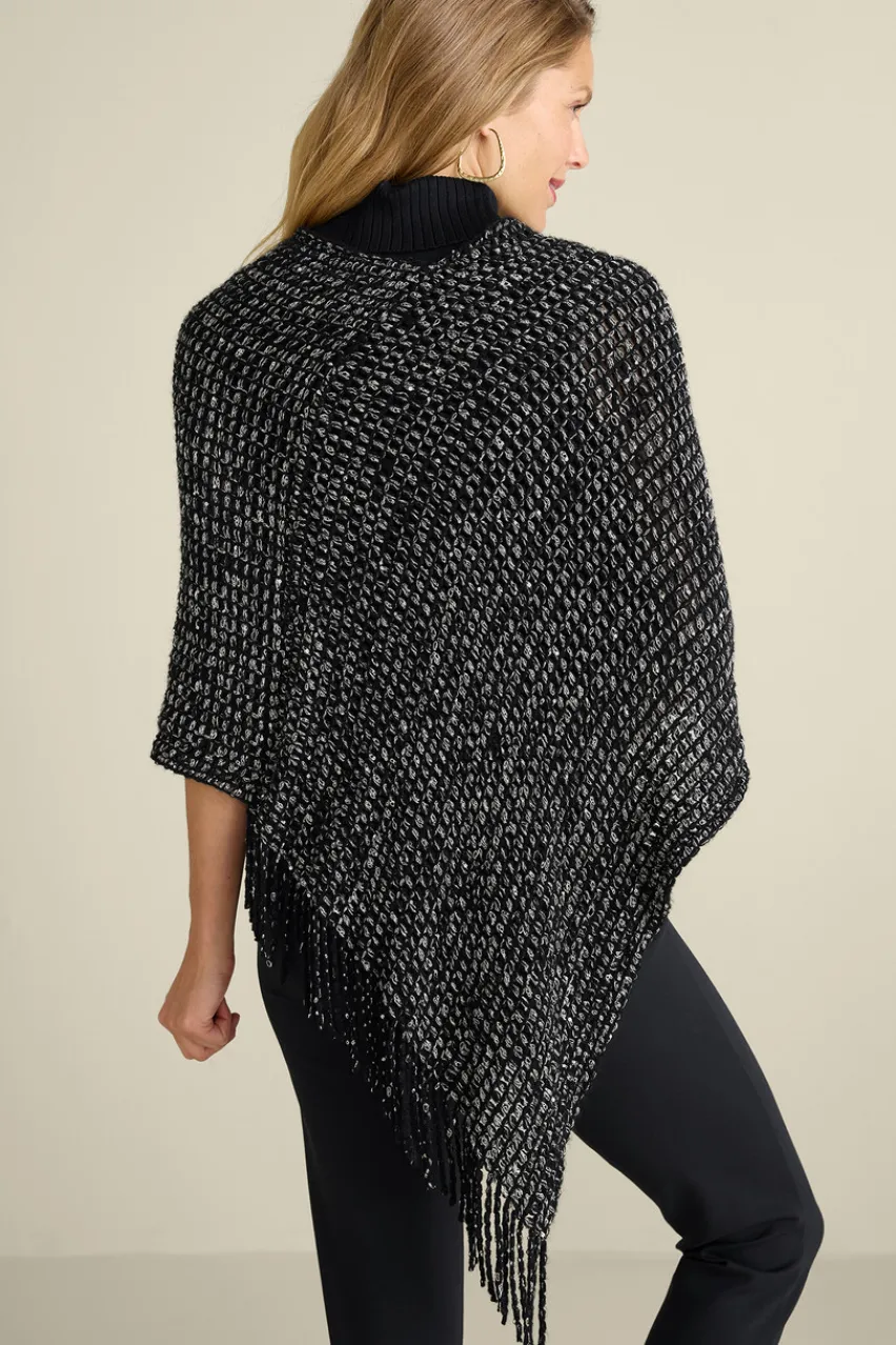 Soft Surroundings Touch Of Sparkle Poncho- Toppers|Jackets & Coats