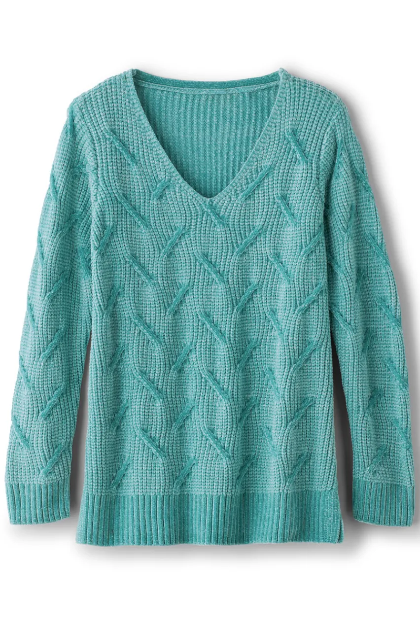Soft Surroundings Trina Chenille Sweater- Tops|Sweaters & Cardigans