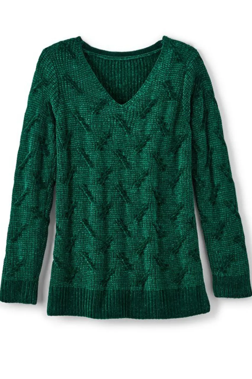 Soft Surroundings Trina Chenille Sweater- Tops|Sweaters & Cardigans