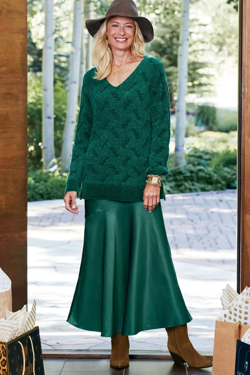 Soft Surroundings Trina Chenille Sweater- Tops|Sweaters & Cardigans