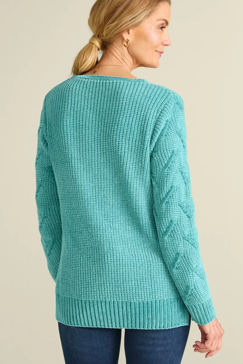Soft Surroundings Trina Chenille Sweater- Tops|Sweaters & Cardigans