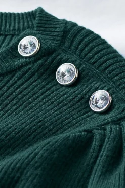 Soft Surroundings Tyla Button Shoulder Sweater- Tops|Sweaters & Cardigans