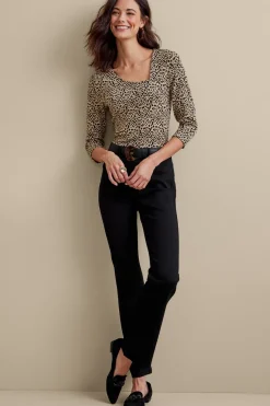 Soft Surroundings Ultimate Denim Pull-On Bootcut Jeans- Jeans
