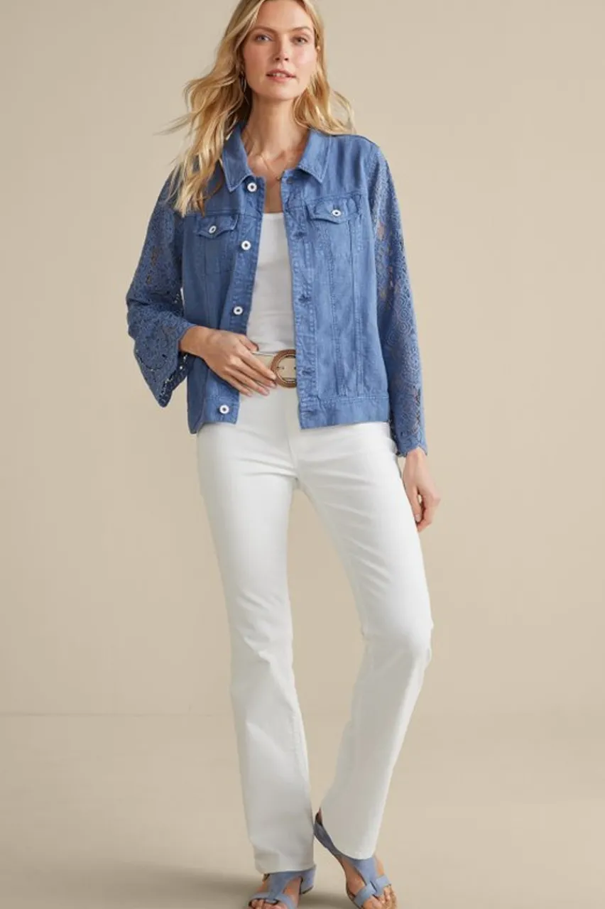 Soft Surroundings Varese Linen Blend Jacket- Jackets & Coats