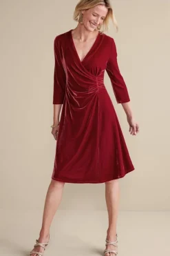 Soft Surroundings Velvet Hyannis Dress- Dresses