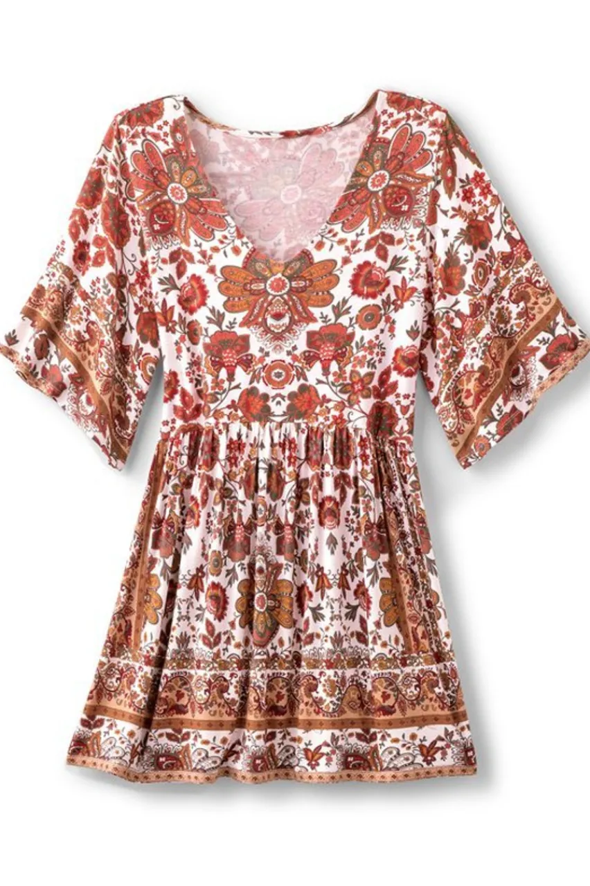 Soft Surroundings Vina Short Sleeve Tunic- Tops|Tunics & Leggings