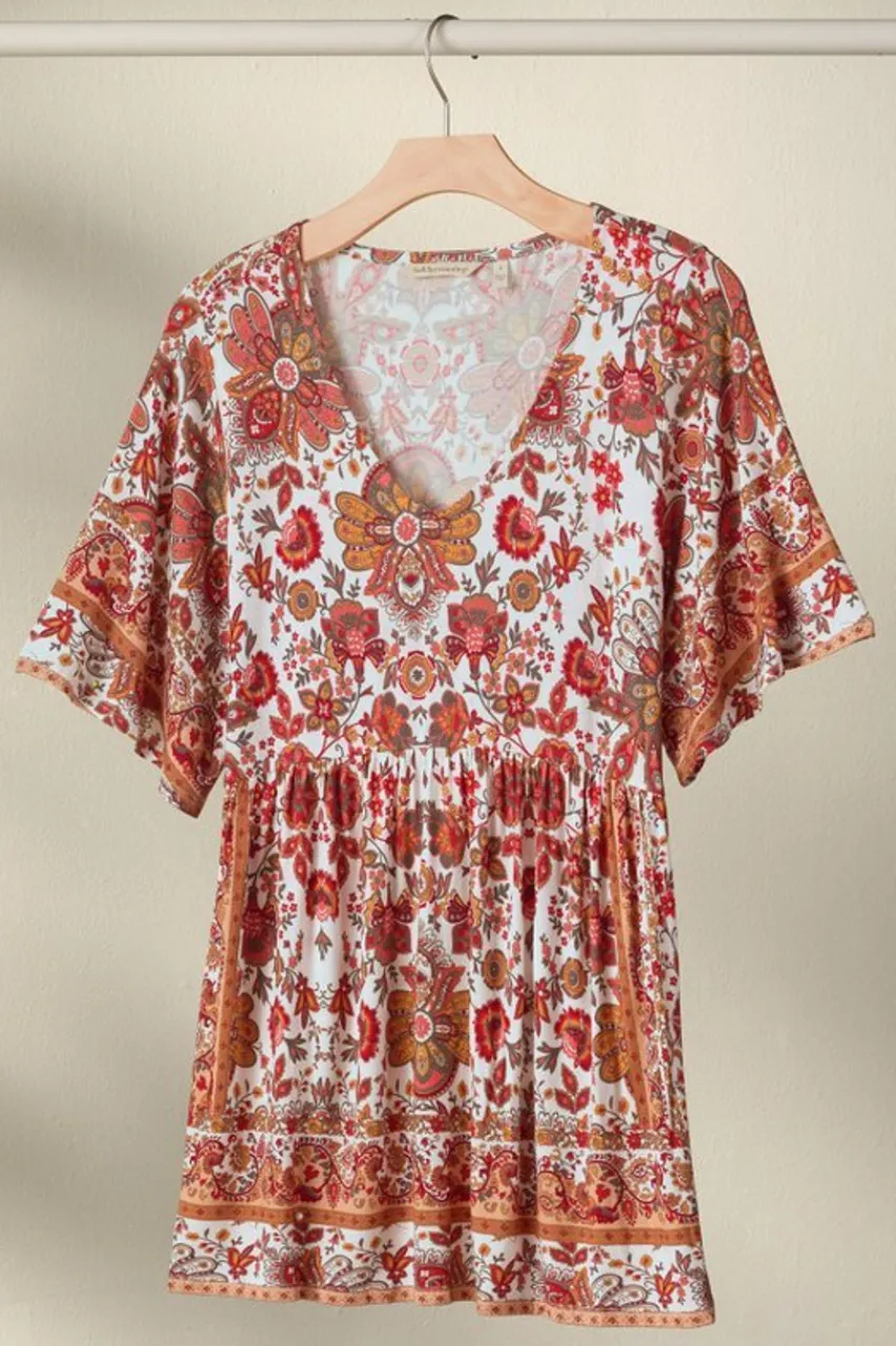 Soft Surroundings Vina Short Sleeve Tunic- Tops|Tunics & Leggings