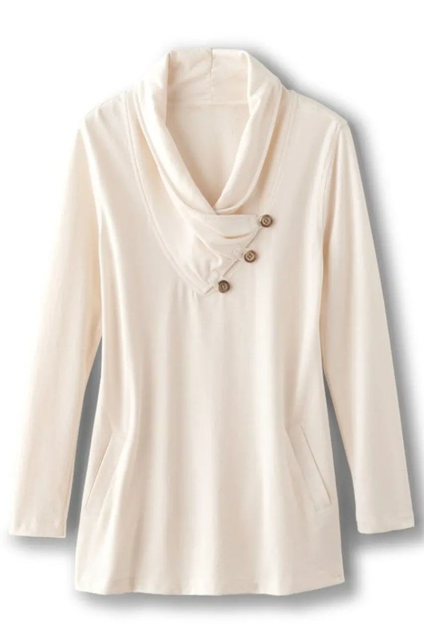 Soft Surroundings Westminster Tunic Sweatshirt- Tops|Tunics & Leggings