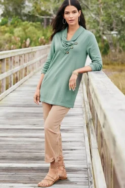 Soft Surroundings Westminster Tunic Sweatshirt- Tops|Tunics & Leggings
