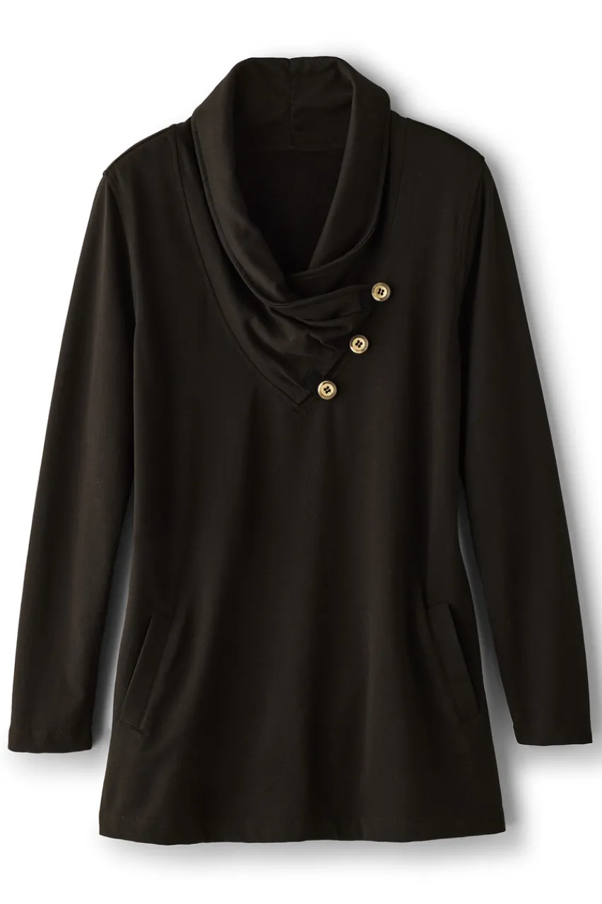 Soft Surroundings Westminster Tunic Sweatshirt- Tops|Tunics & Leggings