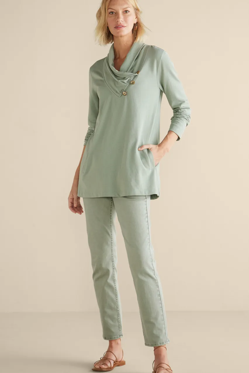 Soft Surroundings Westminster Tunic Sweatshirt- Tops|Tunics & Leggings