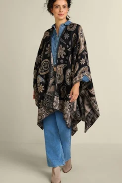 Soft Surroundings Yasmin Embroidered Wrap- Toppers|Jackets & Coats