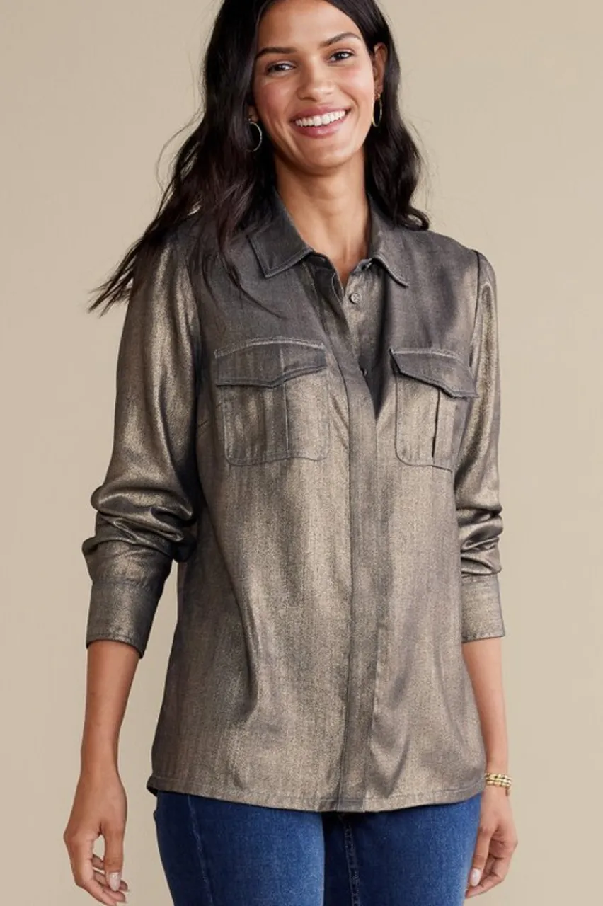 Soft Surroundings Zafina Shirt- Tops