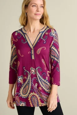 Soft Surroundings Zennia Printed Tunic- Tops