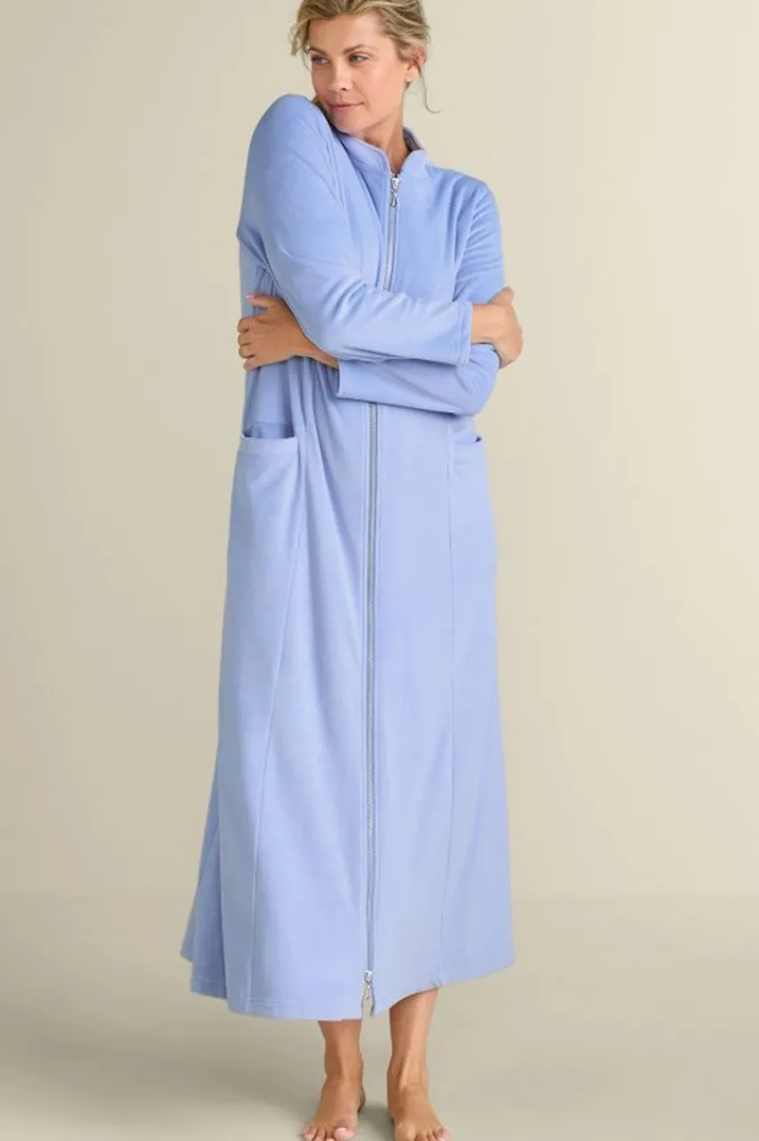 Soft Surroundings Zinfandel Zip Up Robe- Sleepwear & Lounge